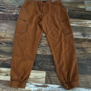 Banana Republic Rust Cargo Joggers